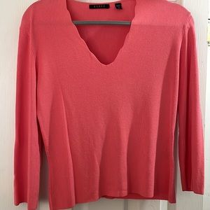 Coral top.